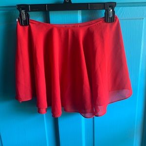 OS Red swim skirt coverup NWOT